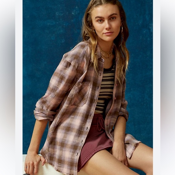 Urban Outfitters BDG Brixton Plaid Button Down Flannel Shirt - Picture 2 of 6